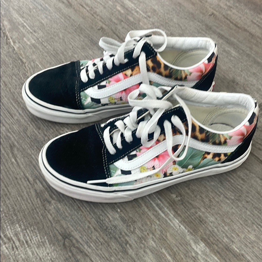 Floral Canvas Sneakers
